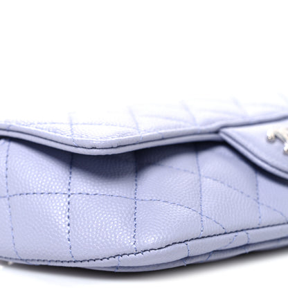 Chanel Caviar Quilted Glasses Case With Chain Light Purple 10 of 11
