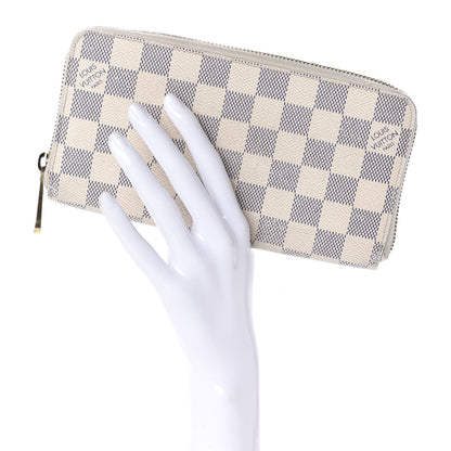 Louis Vuitton Damier Azur Zippy Wallet 2 of 9