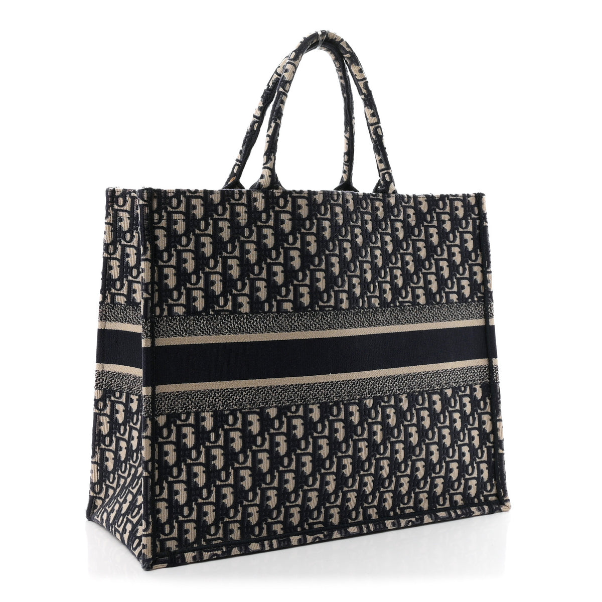 Oblique Large Book Tote Blue Multicolor