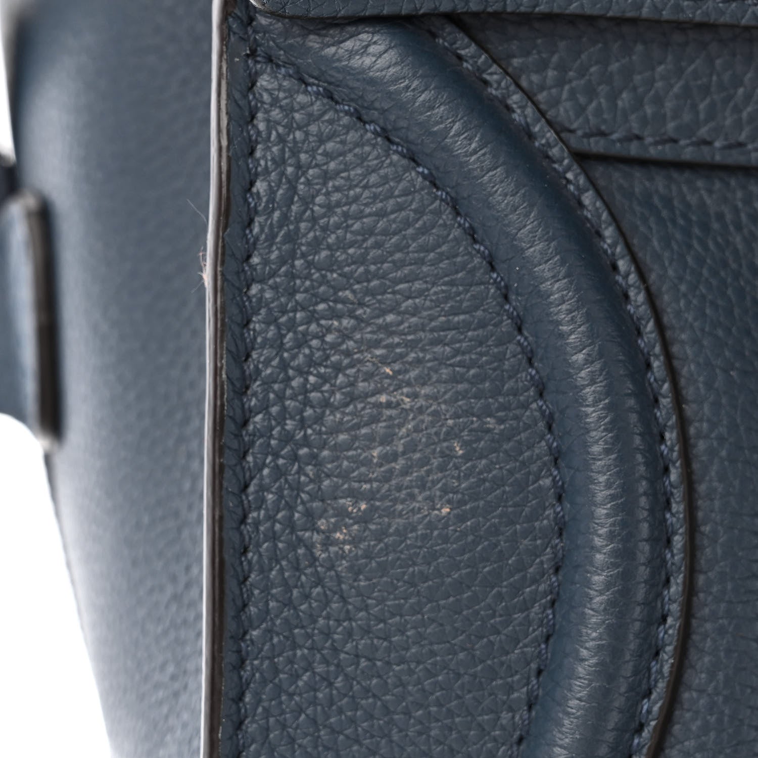 Celine Drummed Calfskin Mini Luggage Orage 11 of 11