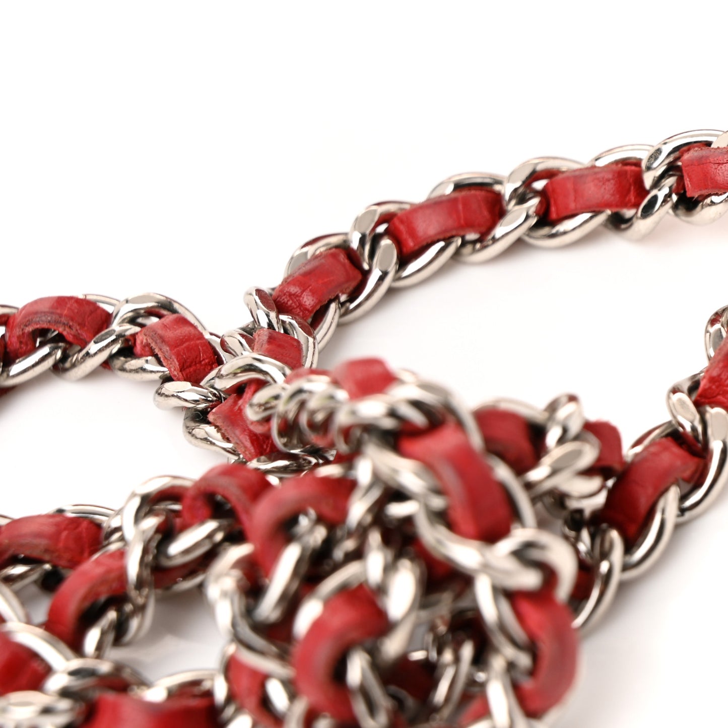 Caviar Quilted Wallet On Chain WOC Red