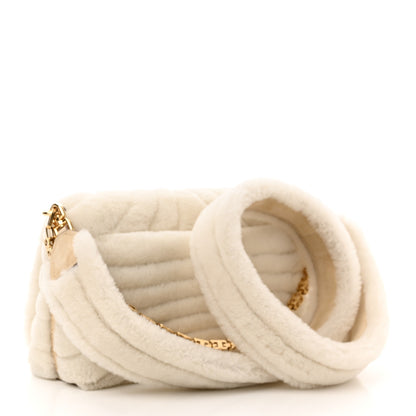 Givenchy Shearling Quilted Small 4G Shoulder Bag Ivory 3 of 10