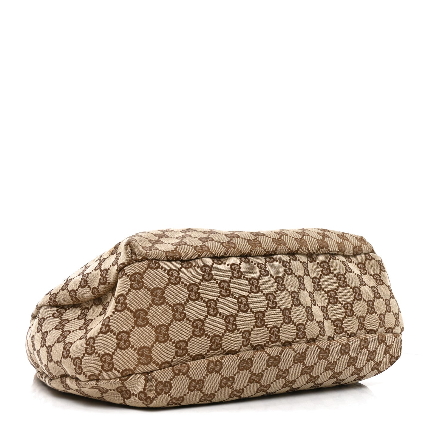 Monogram Large New Ladies Web Hobo Dark Brown