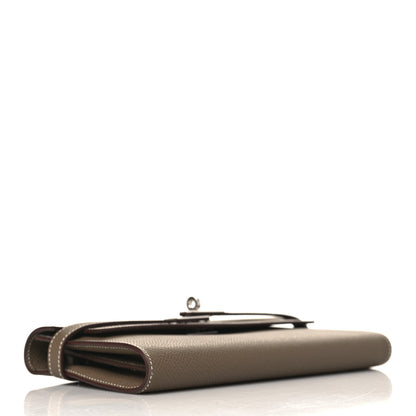 Hermes Epsom Kelly Longue Wallet Etoupe 4 of 7