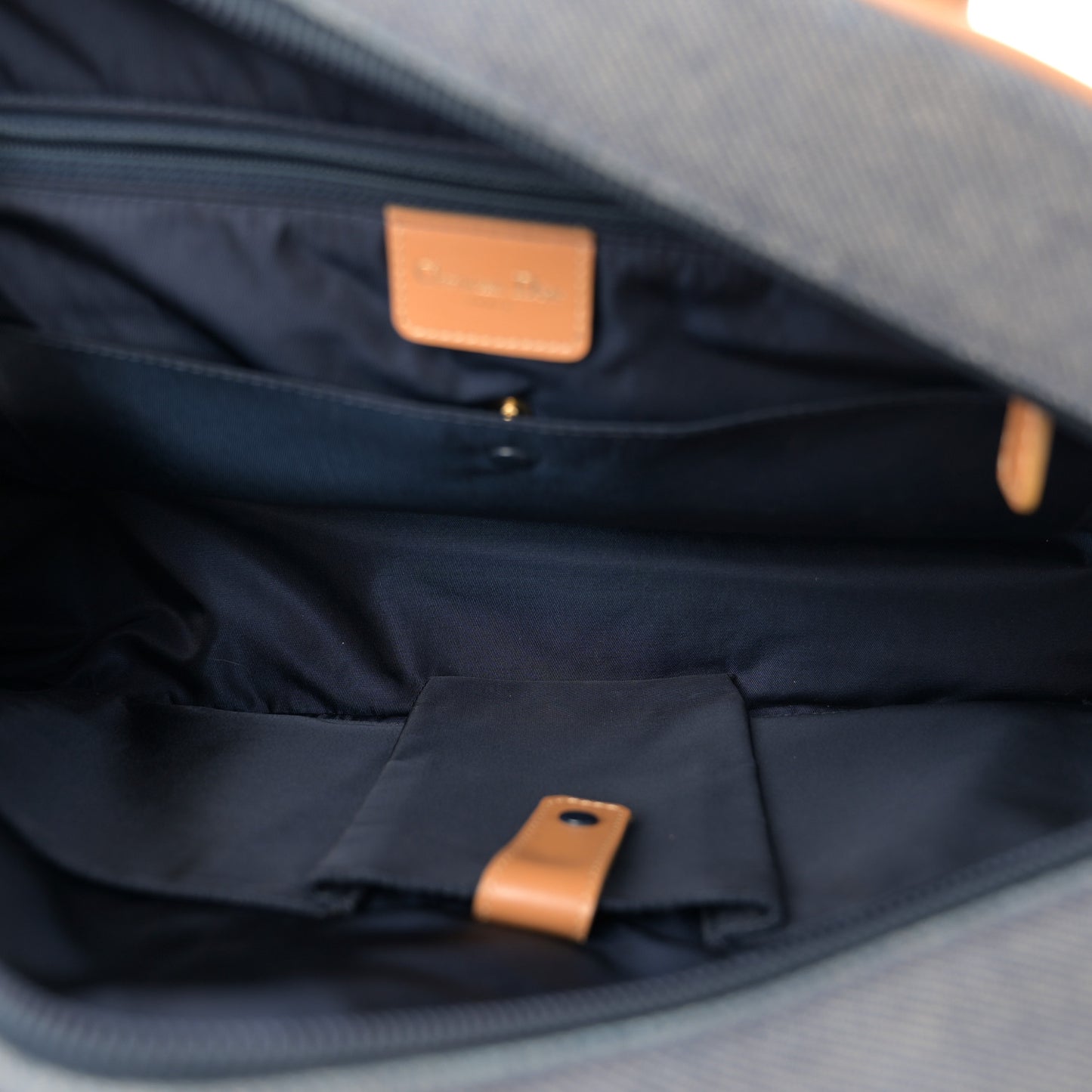 Denim Calfskin Saddle Bowler Blue