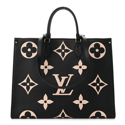 Louis Vuitton Empreinte Monogram Giant Onthego GM Black Beige 1 of 9