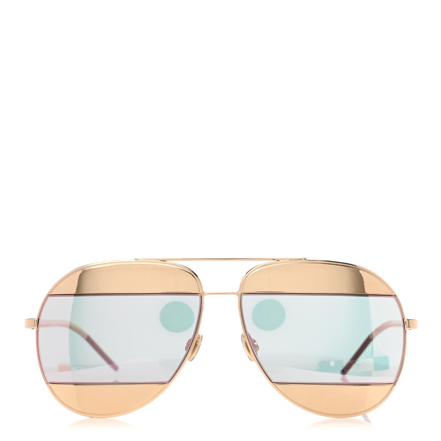 Split 1 Aviator Sunglasses Gold