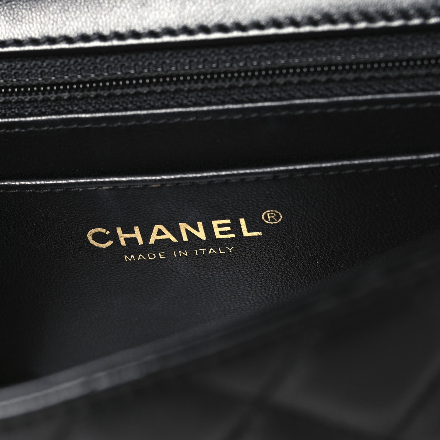 Chanel Lambskin Quilted Mini Crystal Top Handle Rectangular Flap Black 6 of 11