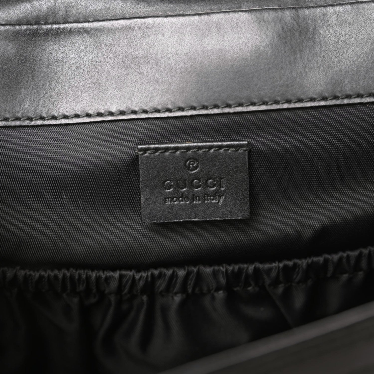 Gucci GG Supreme Monogram Web Messenger Diaper Bag Black Grey 7 of 9