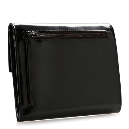 Prada Spazzolato Tri-Fold Compact Wallet Ebano 3 of 15
