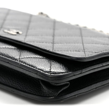 Chanel Caviar Quilted Wallet On Chain WOC Black 11 of 13
