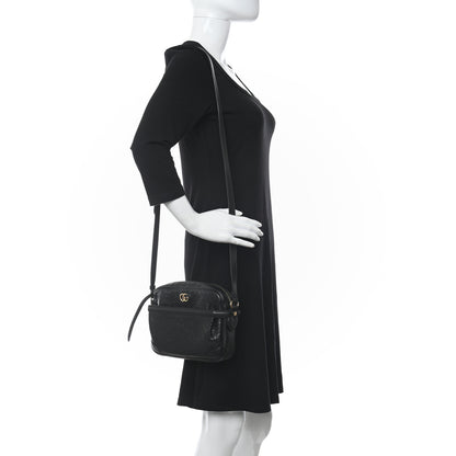 Gucci Wonka Grain Calfskin GG Monogram Star Embossed Small GG Shoulder Bag Black 2 of 10