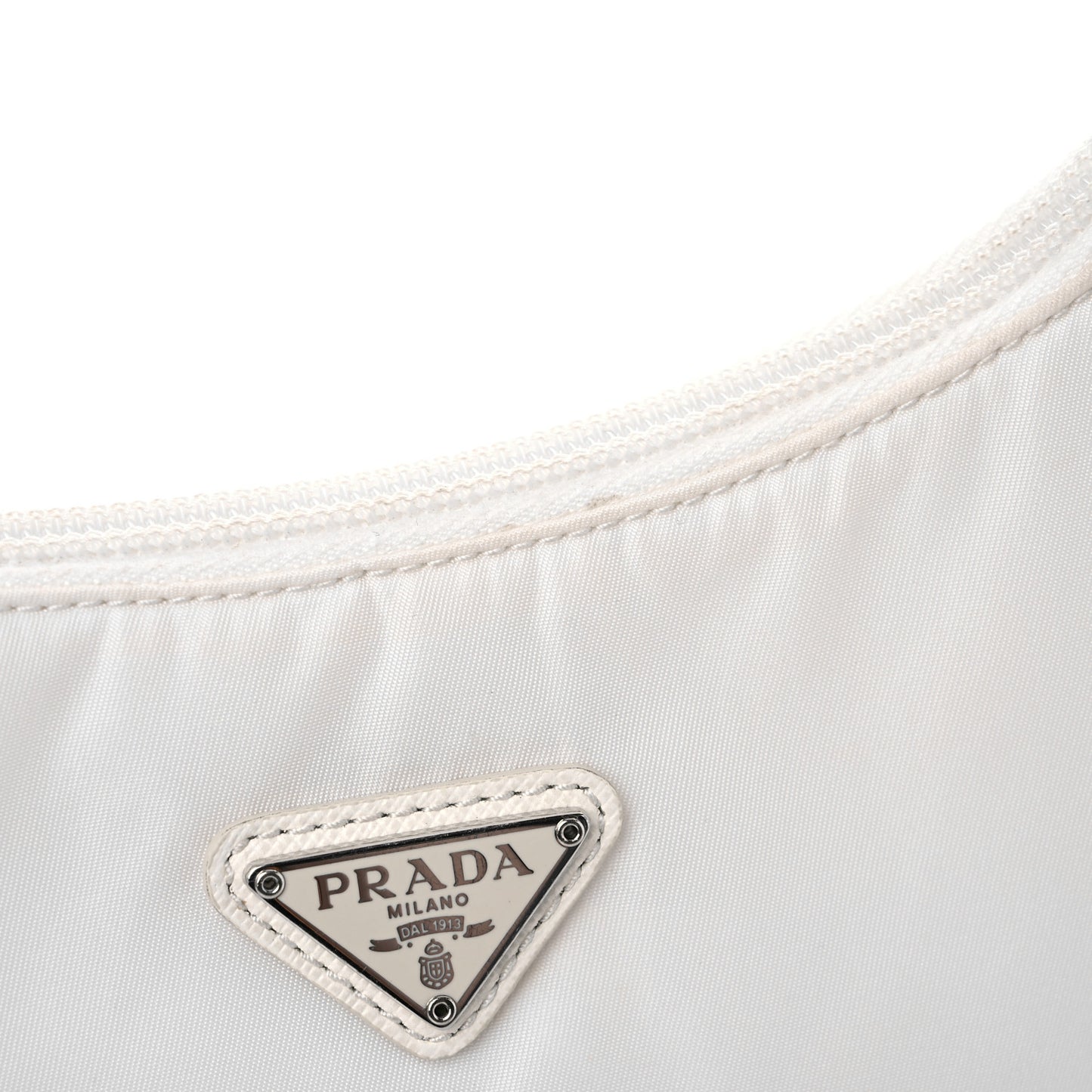 Tessuto Nylon Mini Re-Edition 2000 Bag White