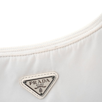 Prada Tessuto Nylon Mini Re-Edition 2000 Bag White 18 of 23