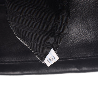 Prada Soft Calf Flap Shoulder Bag Nero Black 8 of 13