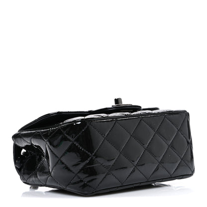 Chanel Patent Calfskin Quilted Mini Square Flap So Black 3 of 9