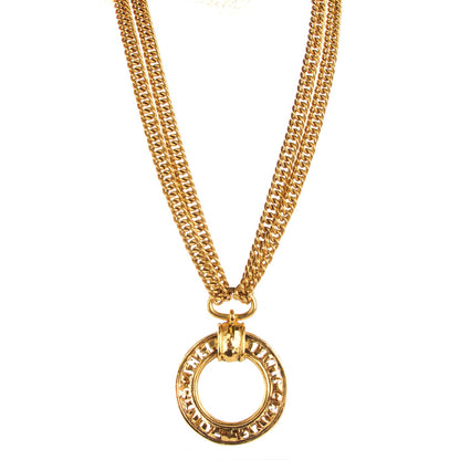 Chanel Loupe Chain Necklace Gold 1 of 4
