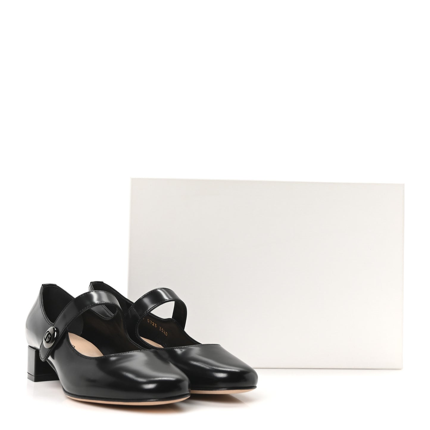 Brushed Calfskin Uniform 30mm Pumps 35.5 Black
