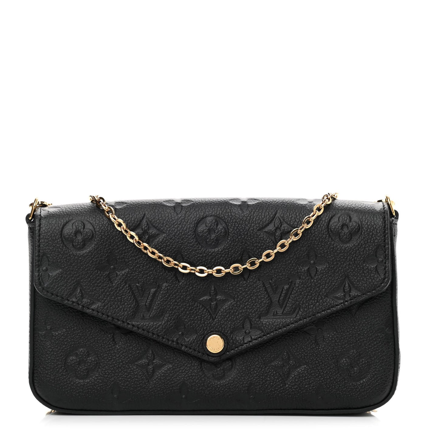 Empreinte Pochette Felicie Chain Wallet Black