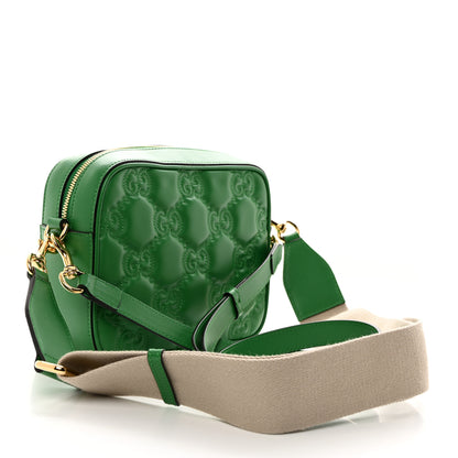 Gucci Calfskin GG Matelasse Shoulder Bag Spring Green Natural 2 of 10