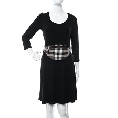 Burberry E-canvas Check Bum Bag Dark Birch Brown 2 of 9