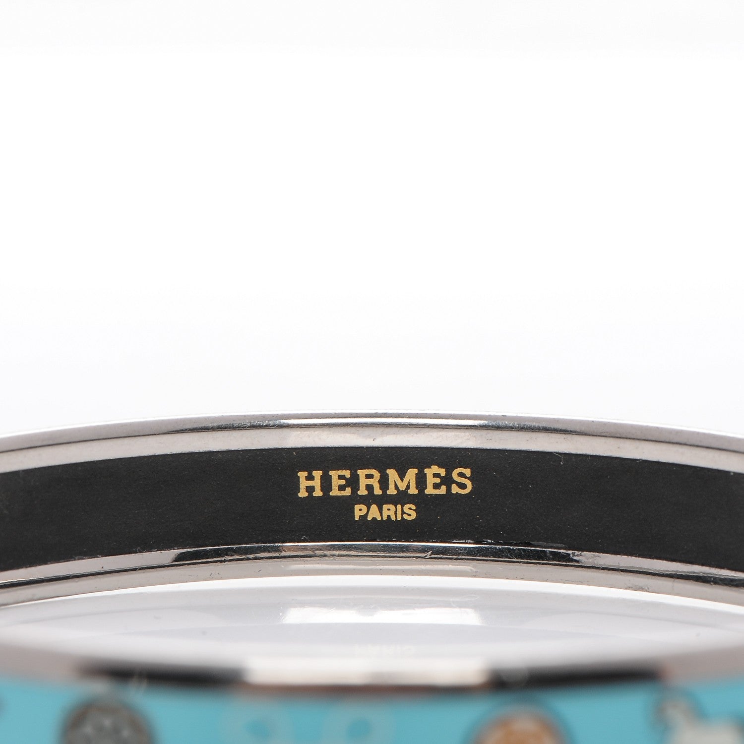 Hermes Enamel Printed Narrow Bracelet 70 6 of 6