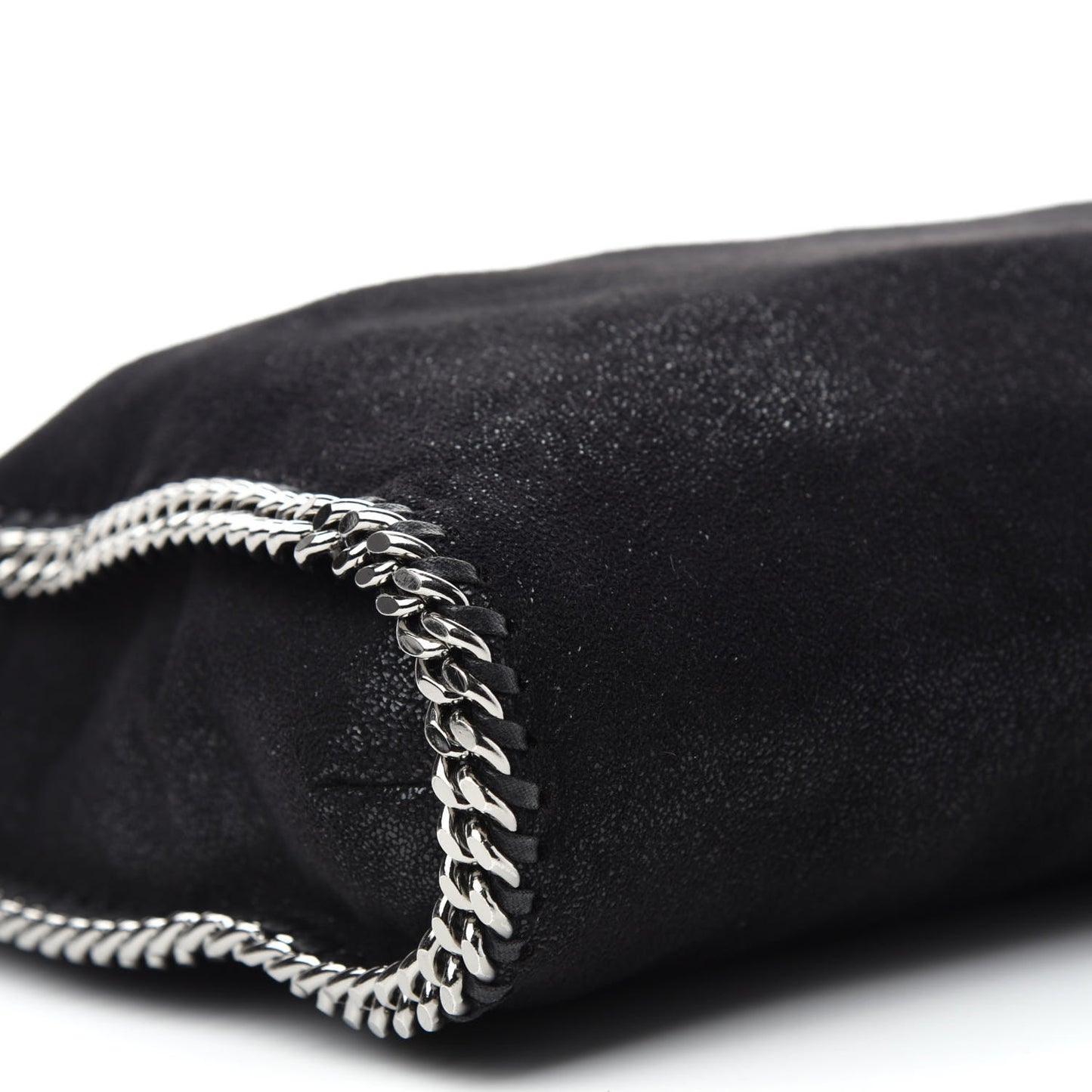 Shaggy Deer Falabella Fold Over Tote Black