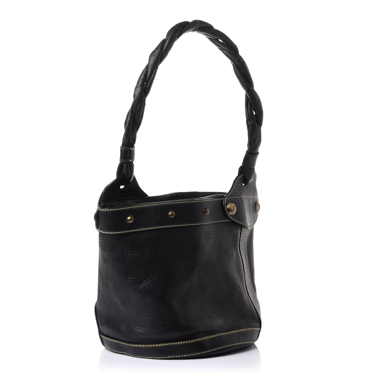 Vitello Palazzo Bucket Bag Black