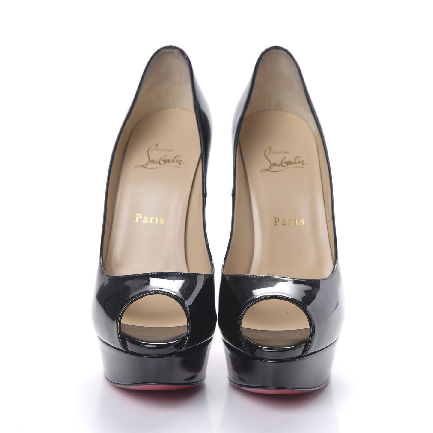 Patent Lady Peep 150 Pumps 38 Black