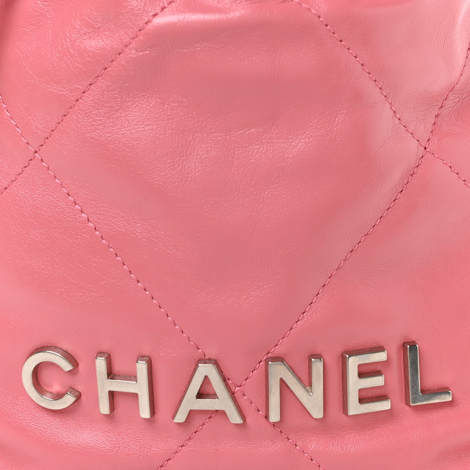 Chanel Shiny Calfskin Quilted Mini Chanel 22 Pink 8 of 10