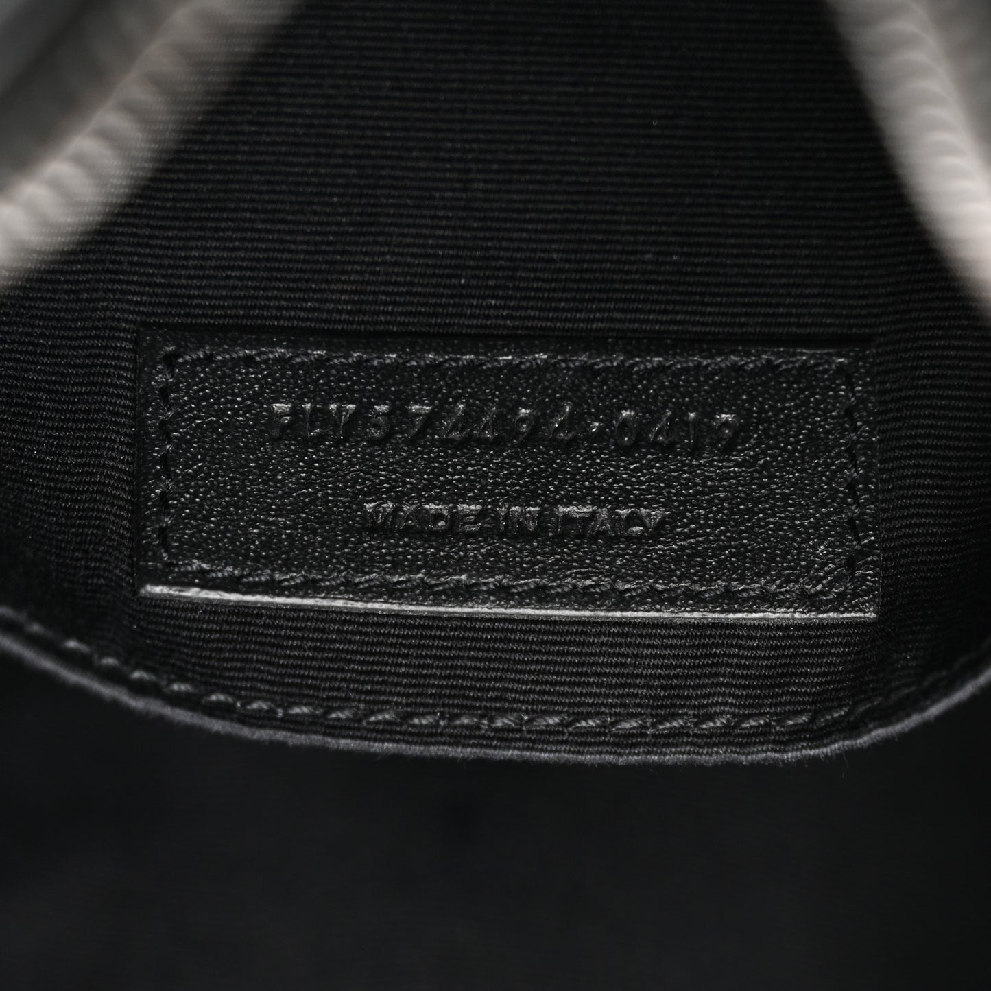 Calfskin Matelasse Monogram Monochrome Lou Camera Bag Black