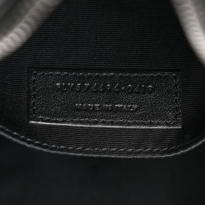 Saint Laurent Calfskin Matelasse Monogram Monochrome Lou Camera Bag Black 7 of 10