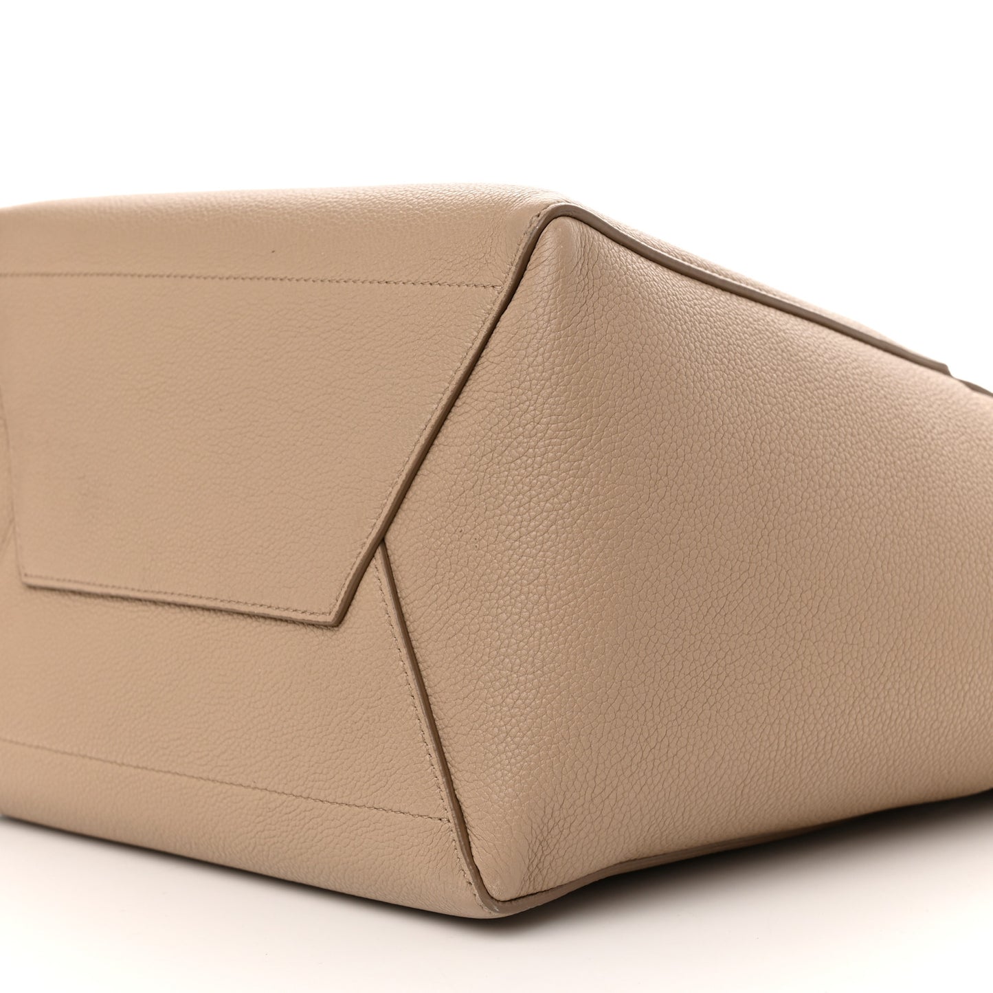 Soft Grained Calfskin Sangle Bucket Bag Dune