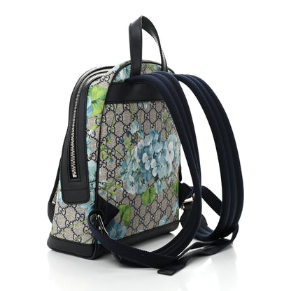 Gucci GG Supreme Monogram Blooms Small Day Backpack Blue 3 of 11
