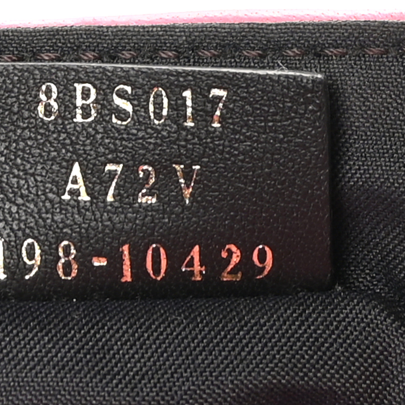 Nappa FF 1974 Embossed Mini Baguette Rosa Fluo
