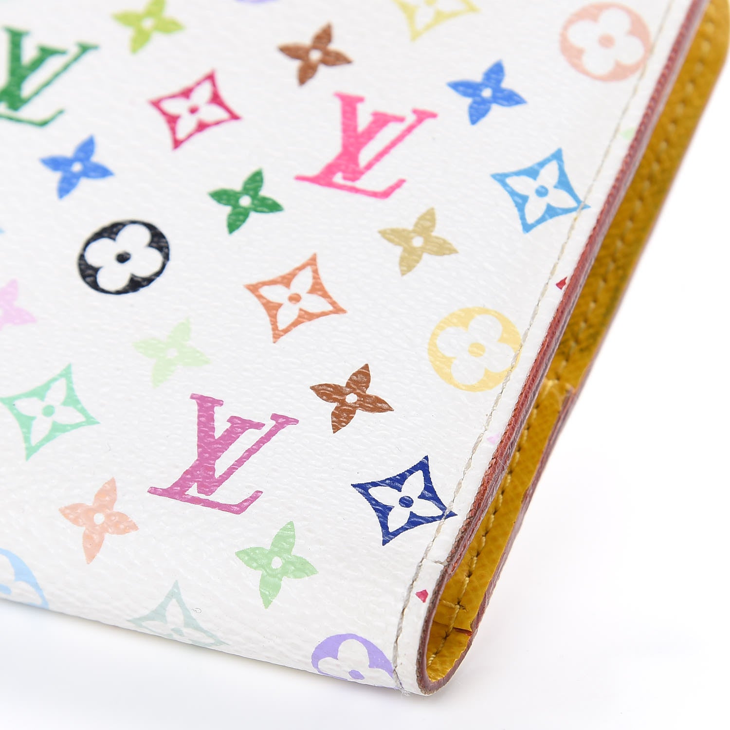 Louis Vuitton Monogram Multicolor Insolite Wallet White Citron 8 of 12