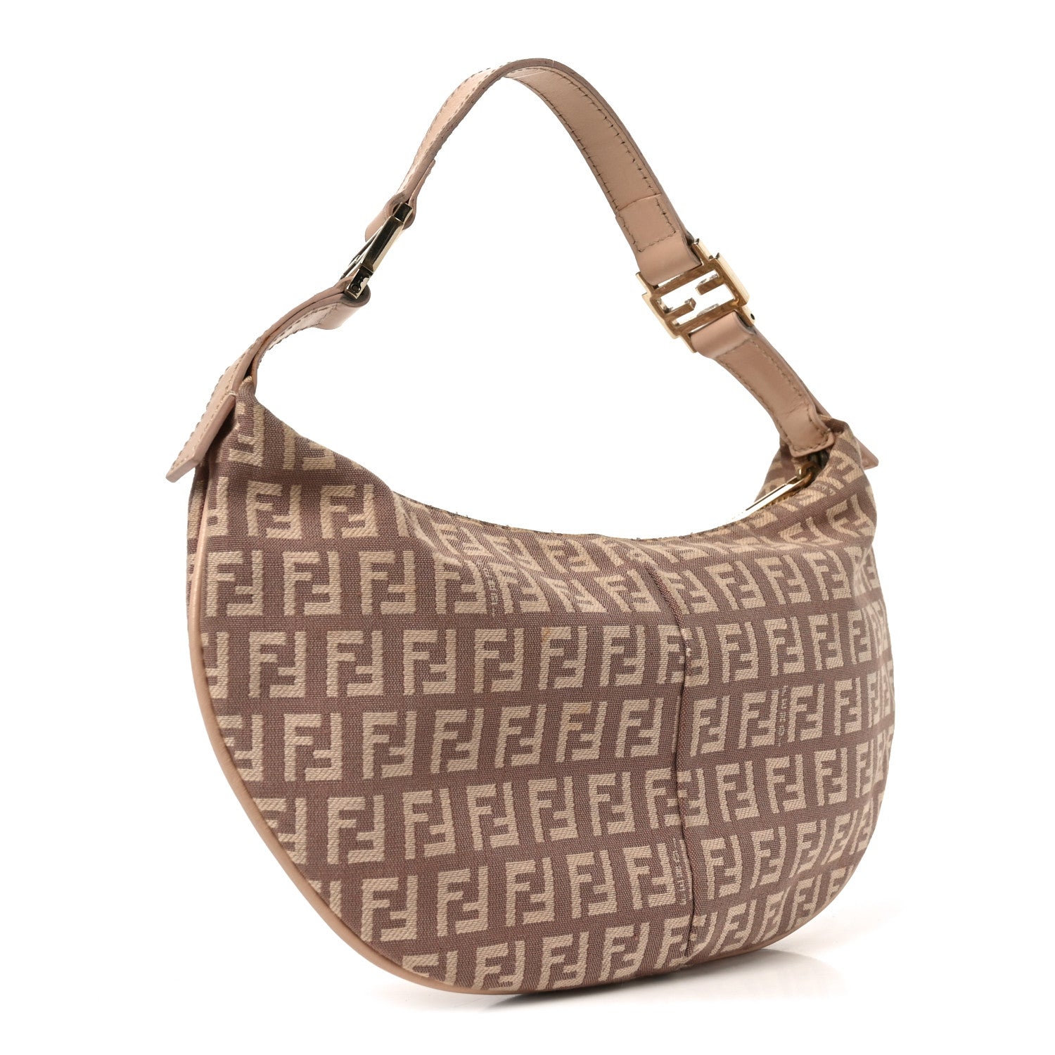 FENDIバッグ Fendi Zucchino Vitello Small Chef Hobo Cipria Teint 1878267