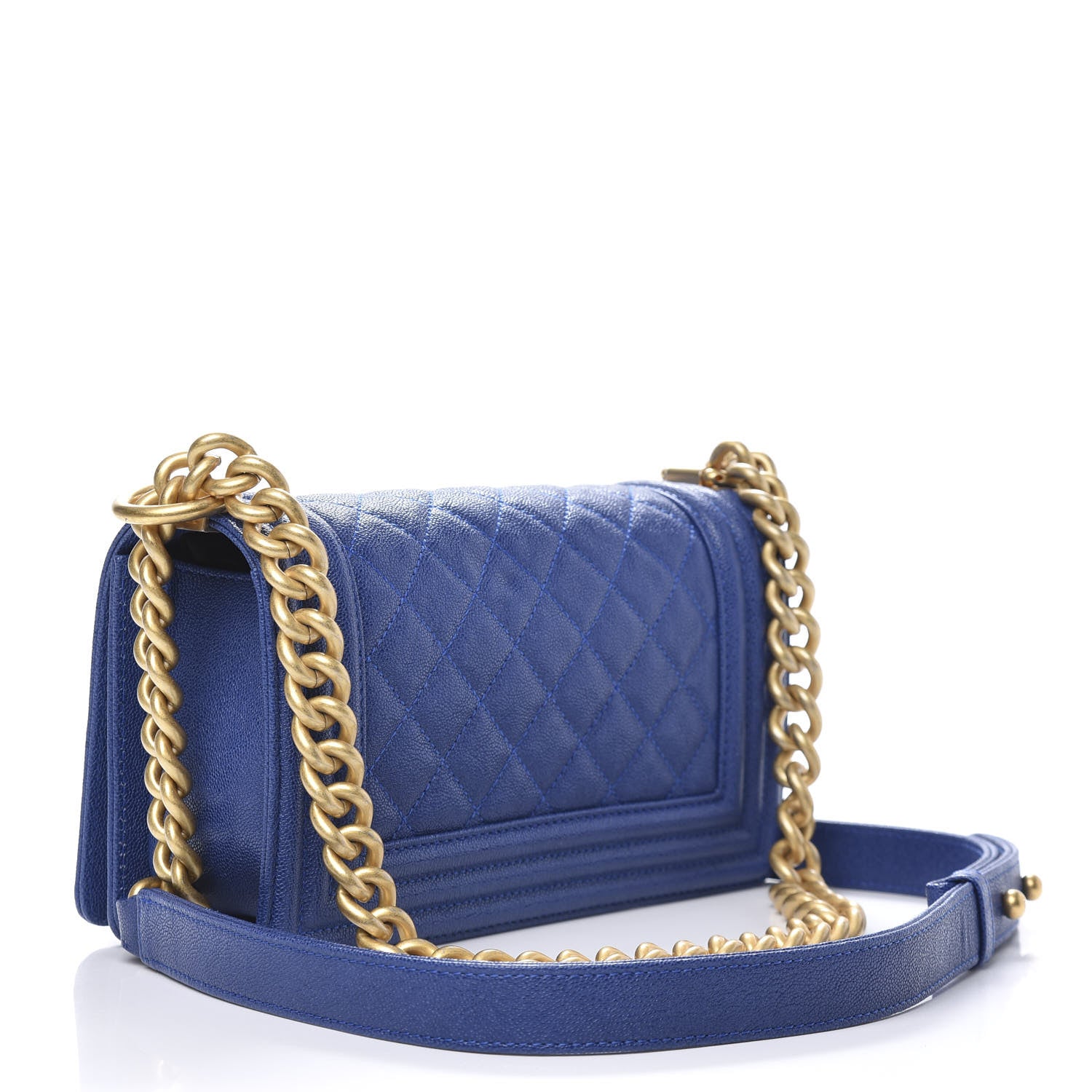Chanel Caviar Quilted Small Boy Flap Dark Blue 3 of 11