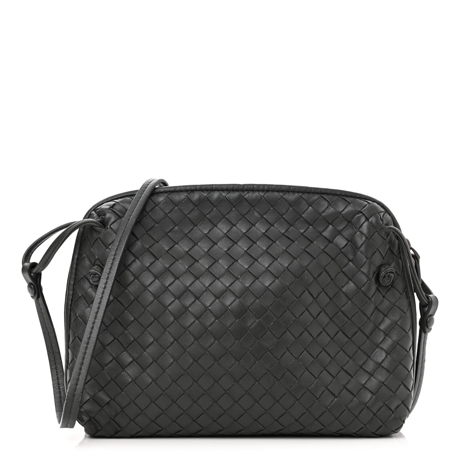 Bottega Veneta Nappa Intrecciato Pillow Crossbody Messenger Light Grey 6 of 24