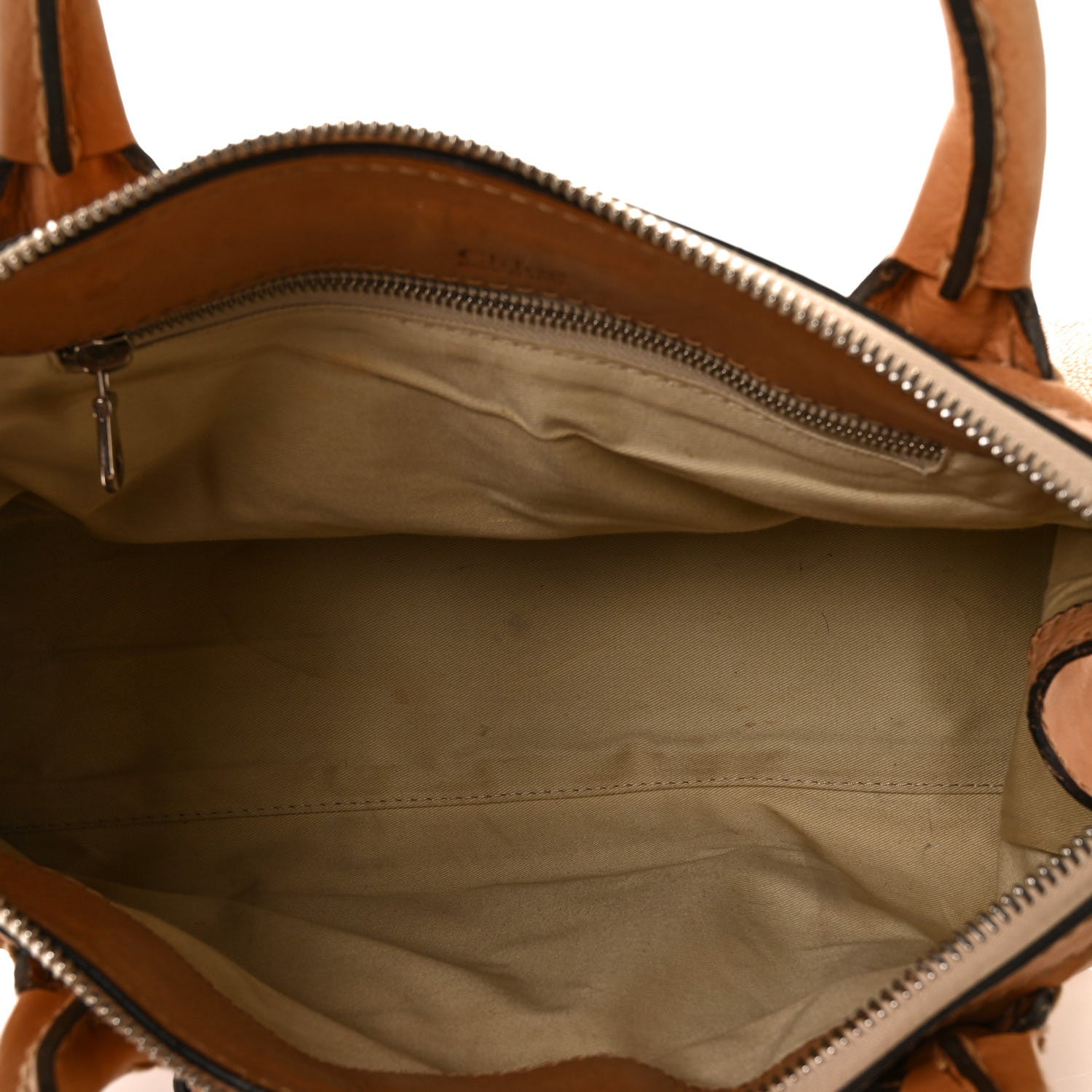 Chloe Calfskin Edith Satchel Beige 8 of 17