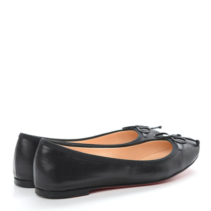 Christian Louboutin Nappa Grosgrain Rosella Flats 36 Black 4 of 13