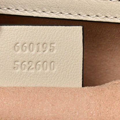 Gucci Wonka Grain Calfskin Small Diana Tote Bag Mystic White Cuir 9 of 13