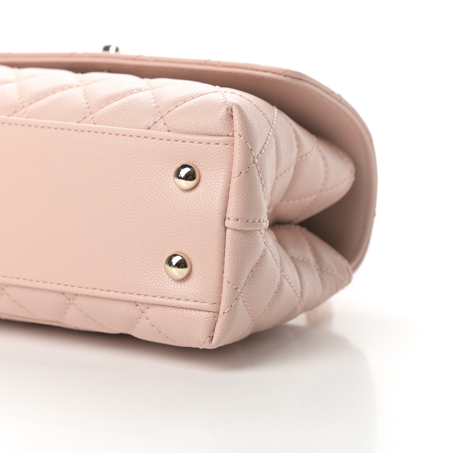 Chanel Caviar Quilted Mini Coco Handle Flap Light Pink 10 of 11