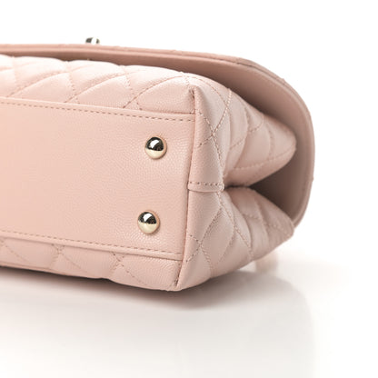 Chanel Caviar Quilted Mini Coco Handle Flap Light Pink 10 of 11
