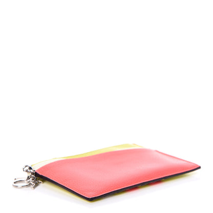 Christian Dior Bullcalf Tri-Color Diorissimo Card Holder Vert Acide 4 of 9