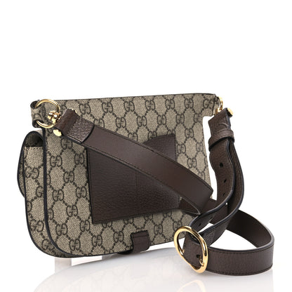 Gucci GG Supreme Monogram Textured Dollar Calfskin Blondie Belt Bag Beige Ebony New Acero 3 of 14