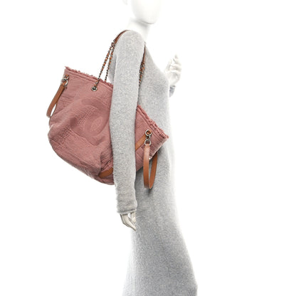 Chanel Canvas Small Double Face Shopping Tote Pink 2 of 12