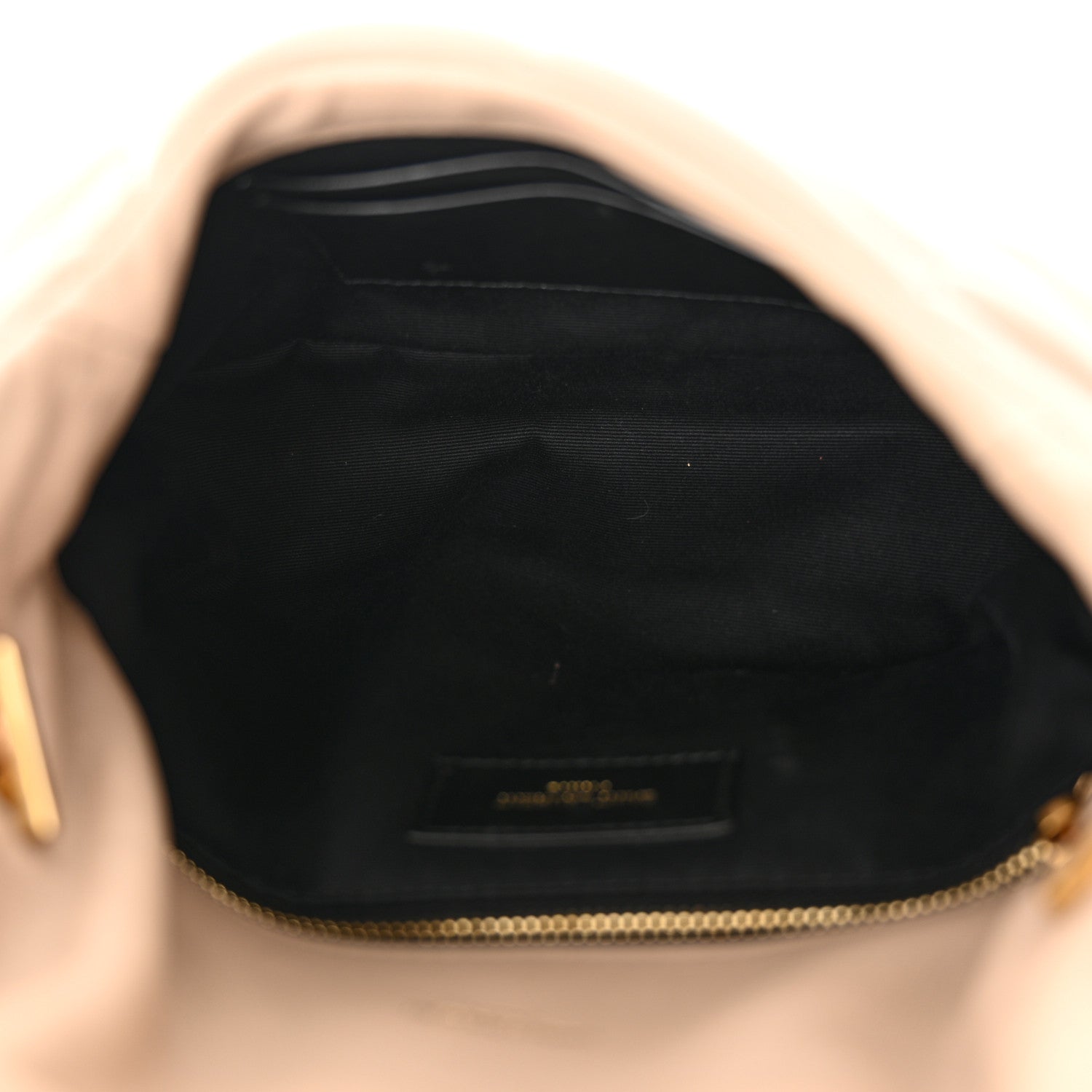 Saint Laurent Lambskin Quilted Toy Loulou Puffer Monogram Chain Satchel Nude Powder 5 of 11