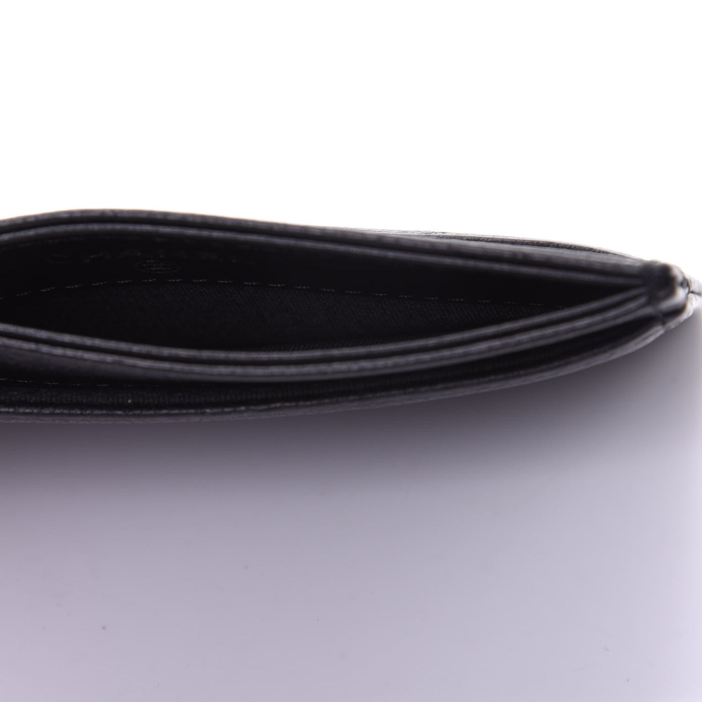 Calfskin CC Card Holder Black