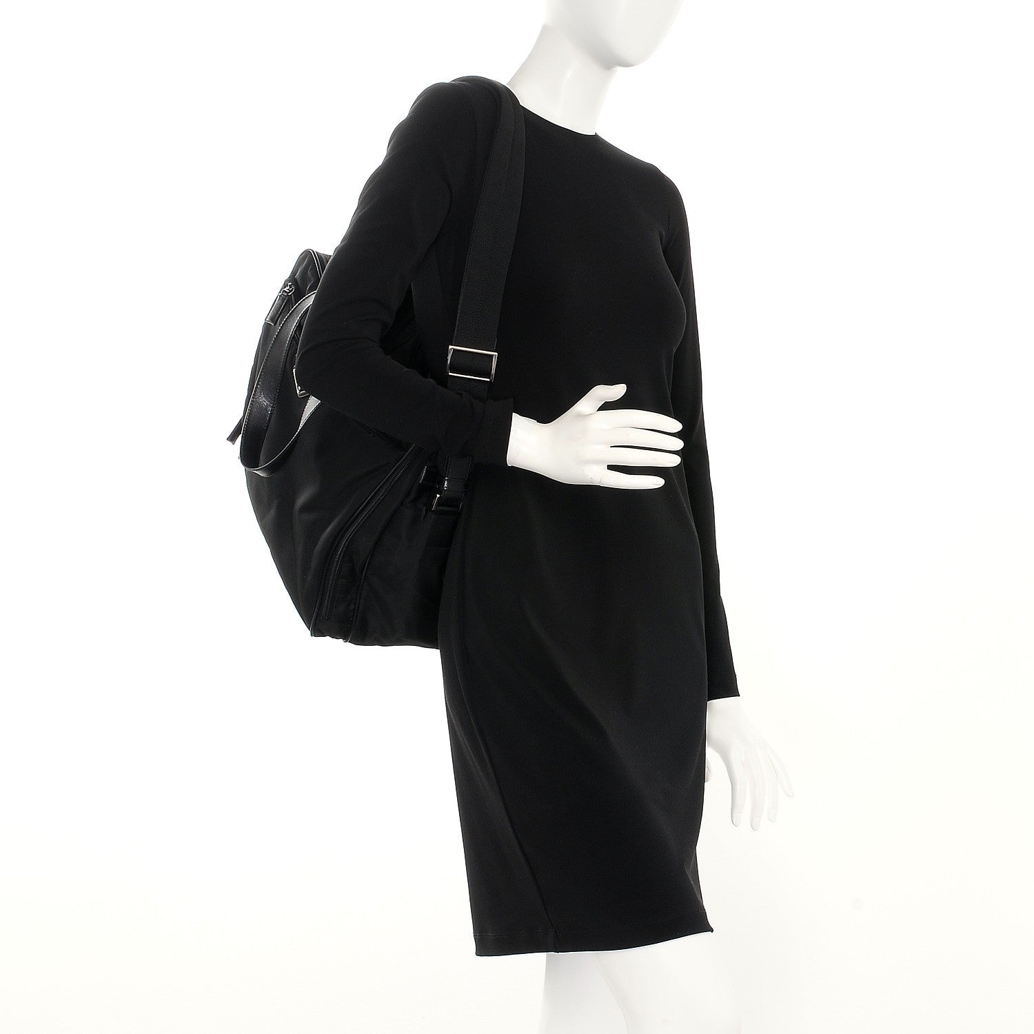 Prada Tessuto Nylon Vela Diaper Bag Black 2 of 9